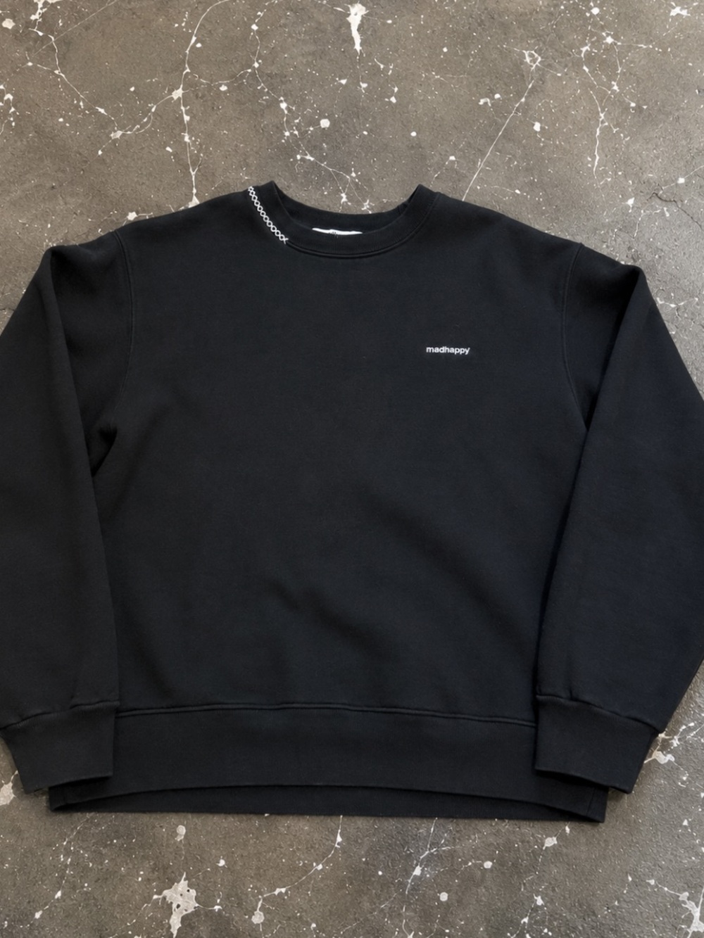 Madhappy Black Minimalist Crewneck Sweatshirt